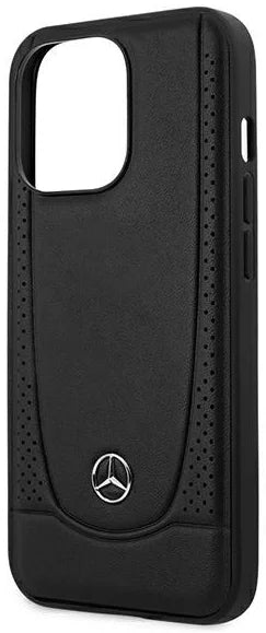 Mercedes iPhone 13 Pro Max Hard Case - Urban Leather - Black