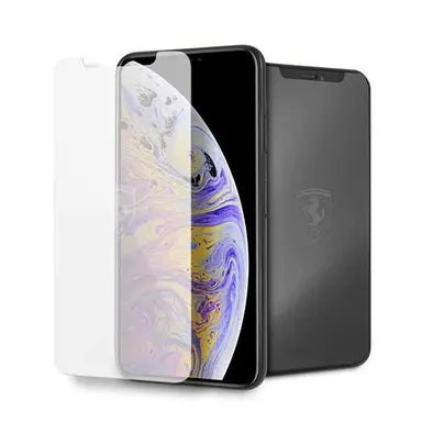 Ferrari iPhone XS Max Screen Protector - Off Track Tempered Glass with Invisible Logo