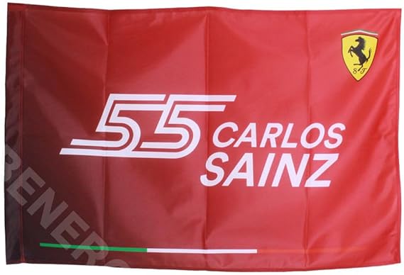Scuderia Ferrari Fanwear Sainz Red Flag 60x90 - 2023