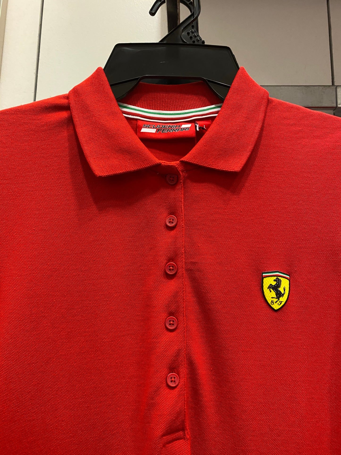 Scuderia Ferrari Womens Classic Polo 2018 Red - Fanwear