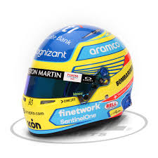 Aston Martin Fernando Alonso Scale Helmet Mini Line 2023
