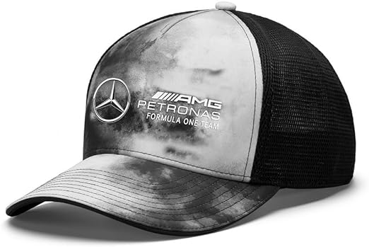 Mercedes-AMG Petronas Formula 1 Team Tie Dye Trucker Cap Grey 2023-Fanwear