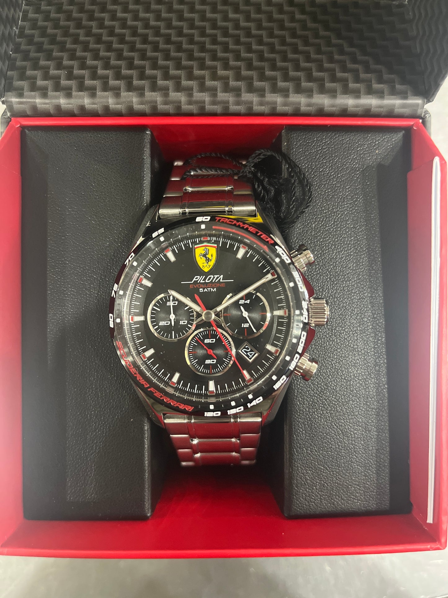Scuderia Ferrari Watch Pilota Evo Chronograph Ss Bracelet 44Mm