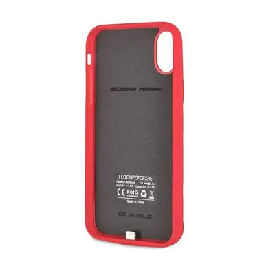 Ferrari iPhone X / XS Power Case - Lithium Battery - Red