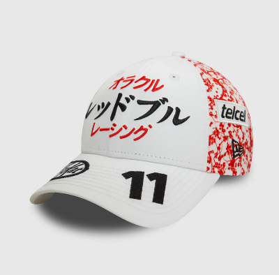 Red Bull Racing Sergio Perez Special Edition Japan Cap White 2024 - Rp Teamwear