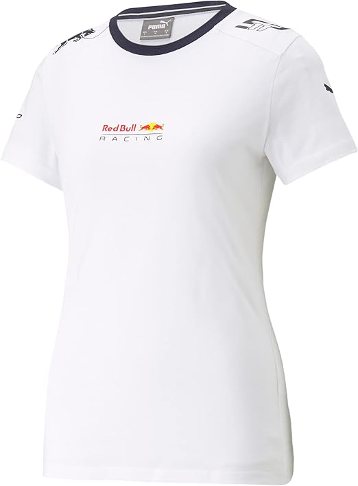 Red Bull Racing Womens Sergio Perez Logo T-Shirt White - Fanwear