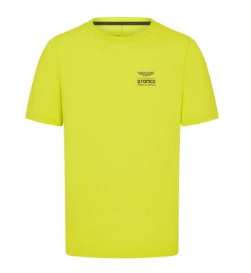 Aston Martin F1 Lifestyle Printed T-Shirt Lime 2024-Fanwear