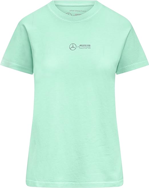 Mercedes-AMG Petronas Formula 1 Team Women's Retro T-Shirt Mint 2023-Fanwear