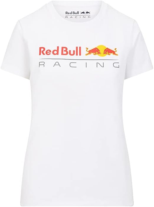 Red Bull Racing Women's Large Logo T-Shirt White 2022-Fanwear