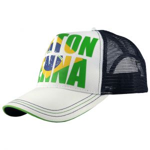 Ayrton Senna Brazil Cap White