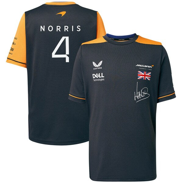 Mclaren Men's Lando Norris T-Shirt 2022 Dark Grey-RP Teamwear