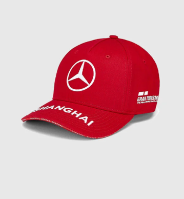 Mercedes-AMG Petronas Motorsport Special Edition Lewis Hamilton Baseball K Cap China Red 2019-RP Teamwear