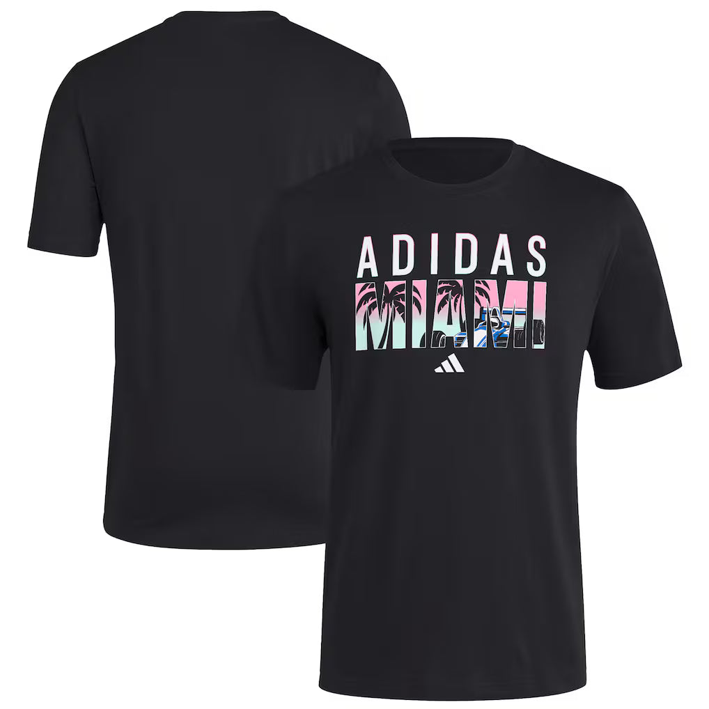 Mercedes Men's Miami Wordmark T-Shirt Black 2025-Fanwear