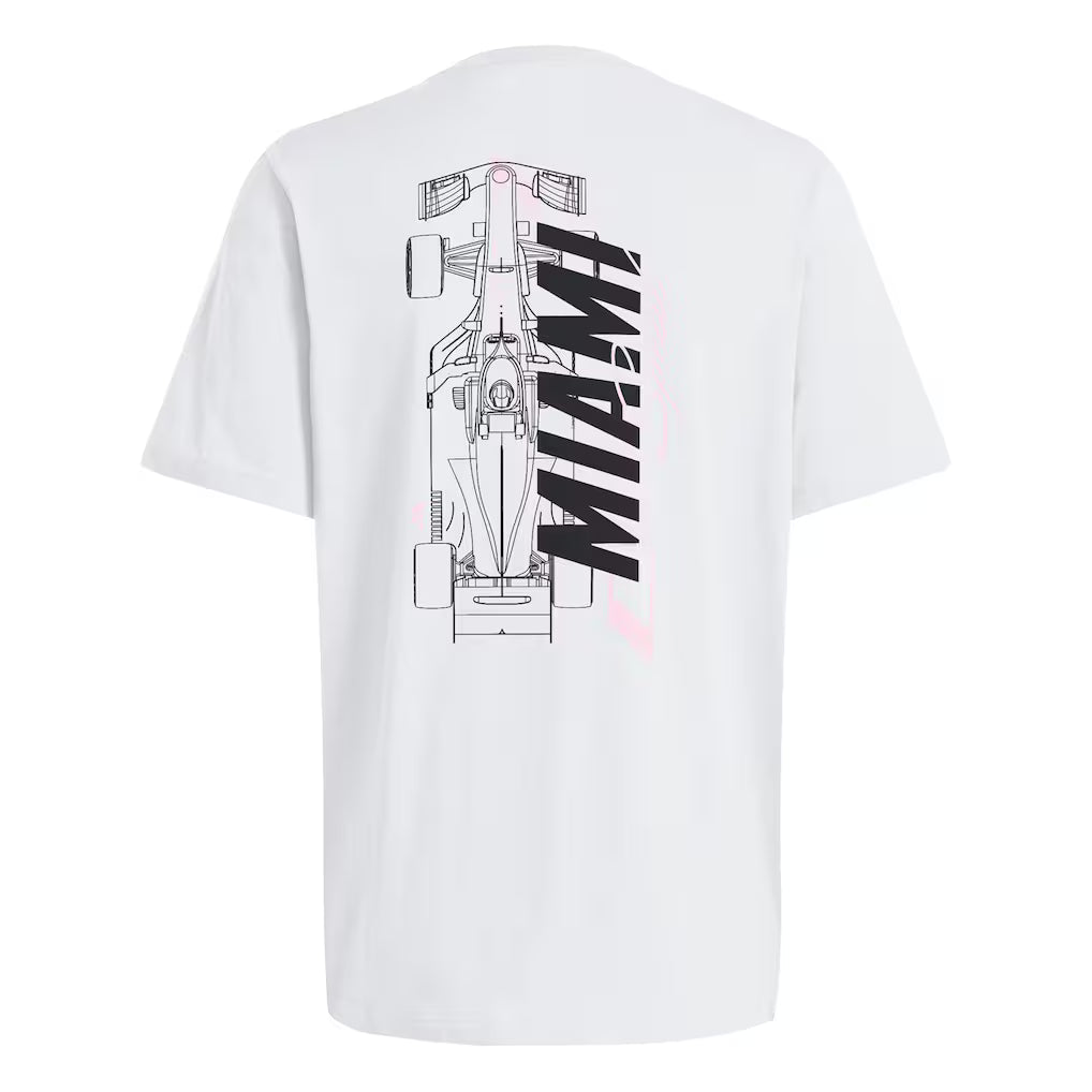 Adidas Men's Special Edition Miami Speed T-Shirt White 2026 - Fanwear
