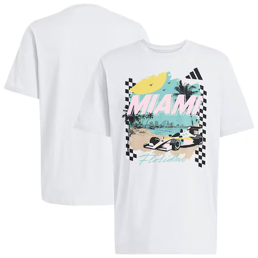 Adidas Men's Special Edition Miami T-Shirt White 2026 - Fanwear