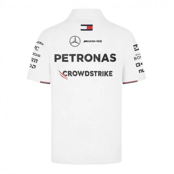 Mercedes-AMG Petronas Formula 1 Team Men's Team Polo White 2024-RP Teamwear