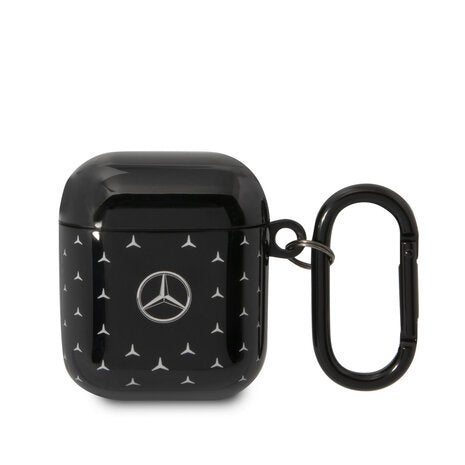 Mercedes-Benz AirPods 1/2 Case - TPU with Pattern Line II - Black
