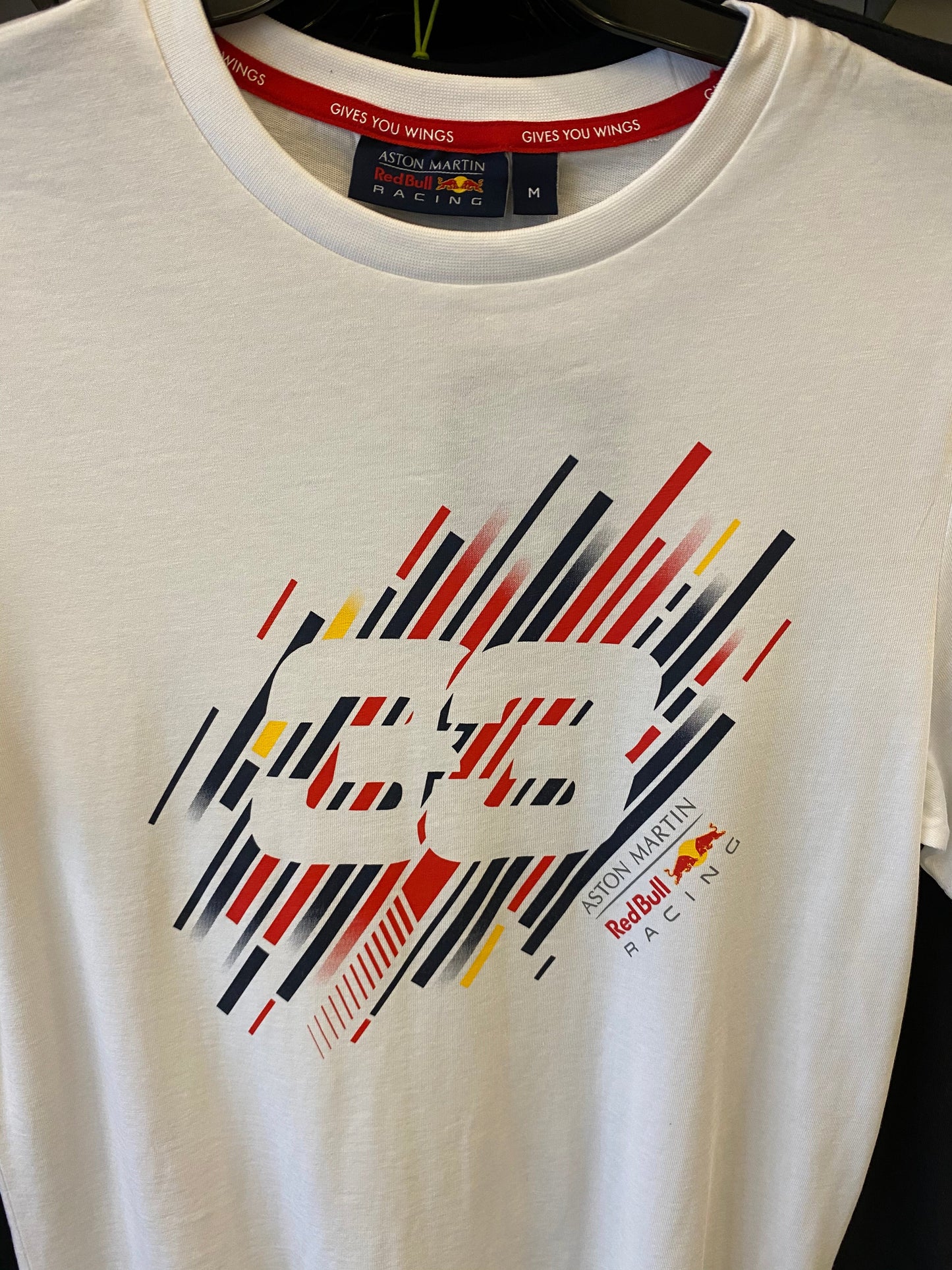 Red Bull Racing Mens Max Verstappen Number T-Shirt 2019 White - Fanwear