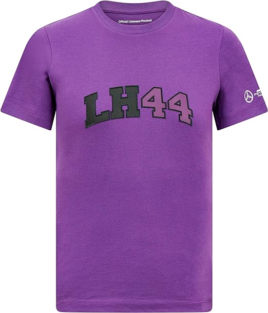 Mercedes-AMG Petronas Formula 1 Team Kids Lewis Hamilton Logo T-Shirt Purple 2023-Fanwear