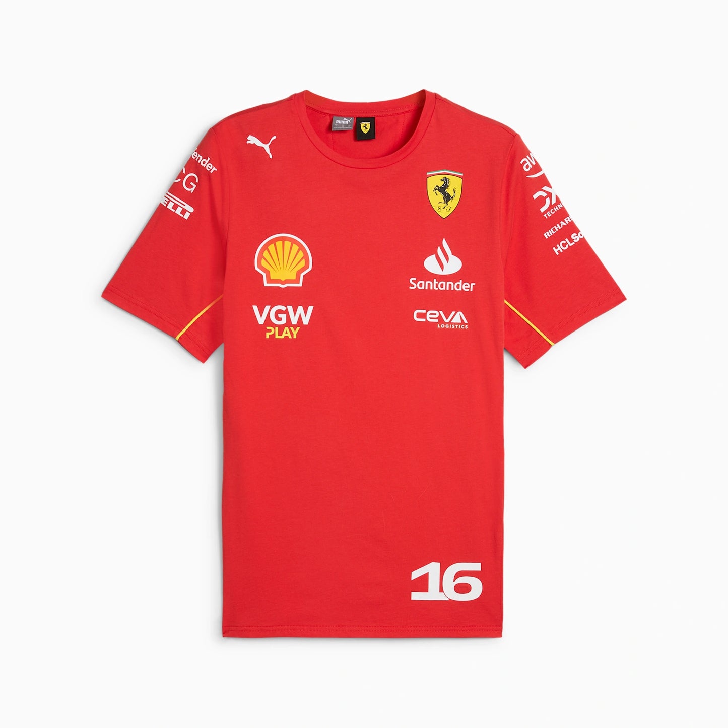 Scuderia Ferrari Nmwn Charles Leclerc T-Shirt Red 2019-RP Teamwear