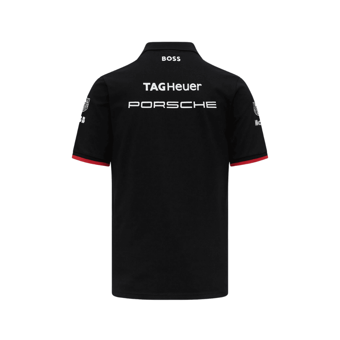Porsche Formula E Men's Team Polo Black 2024-RP Teamwear