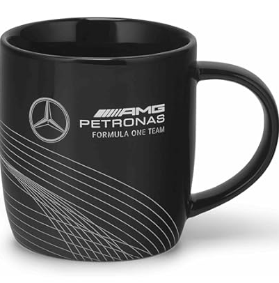 Mercedes-AMG Petronas Formula 1 Team Logo Black Mug 350 ml 2024 - Fanwear
