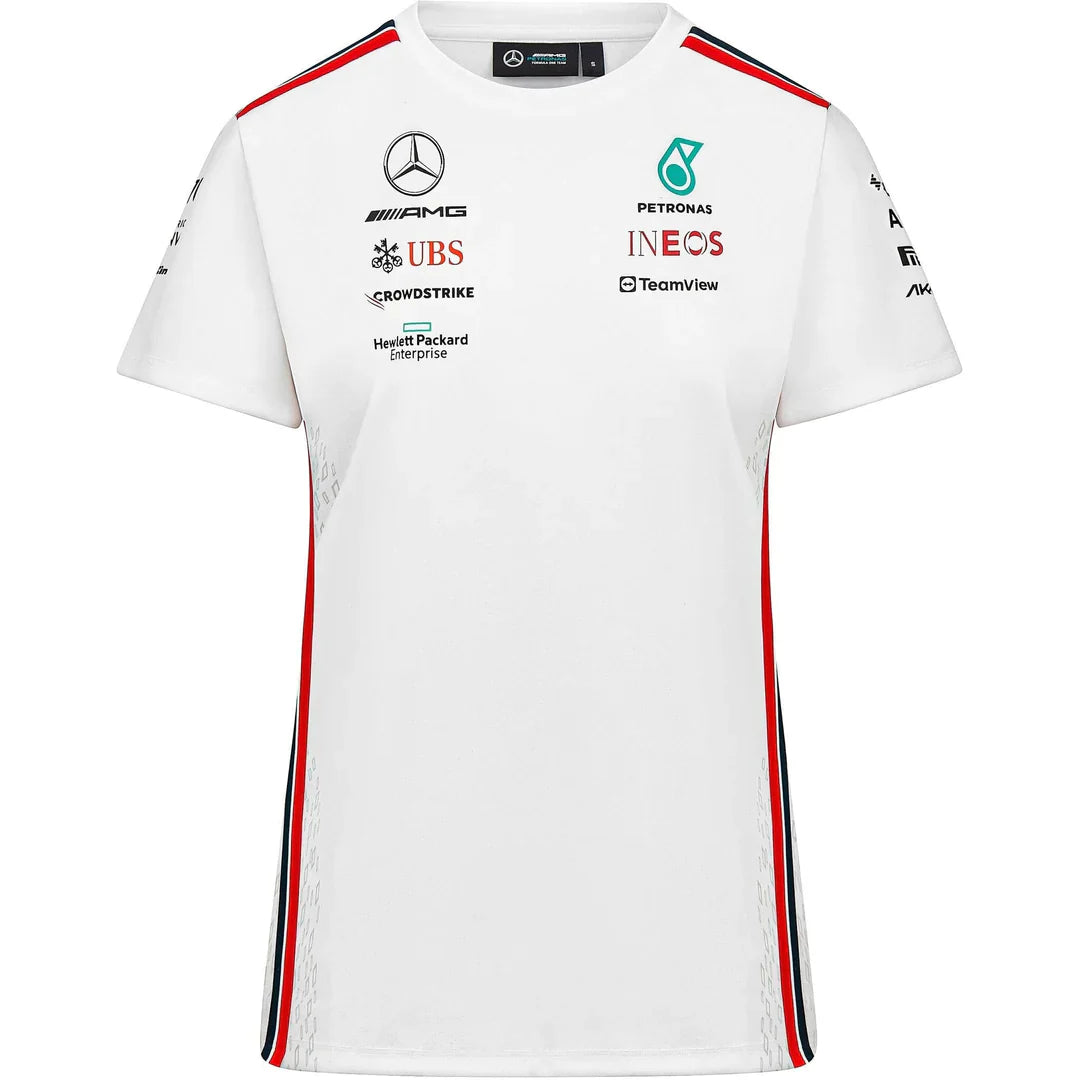 Mercedes-AMG Petronas Formula 1 Team Women's Driver T-Shirt White 2023-RP Teamwear
