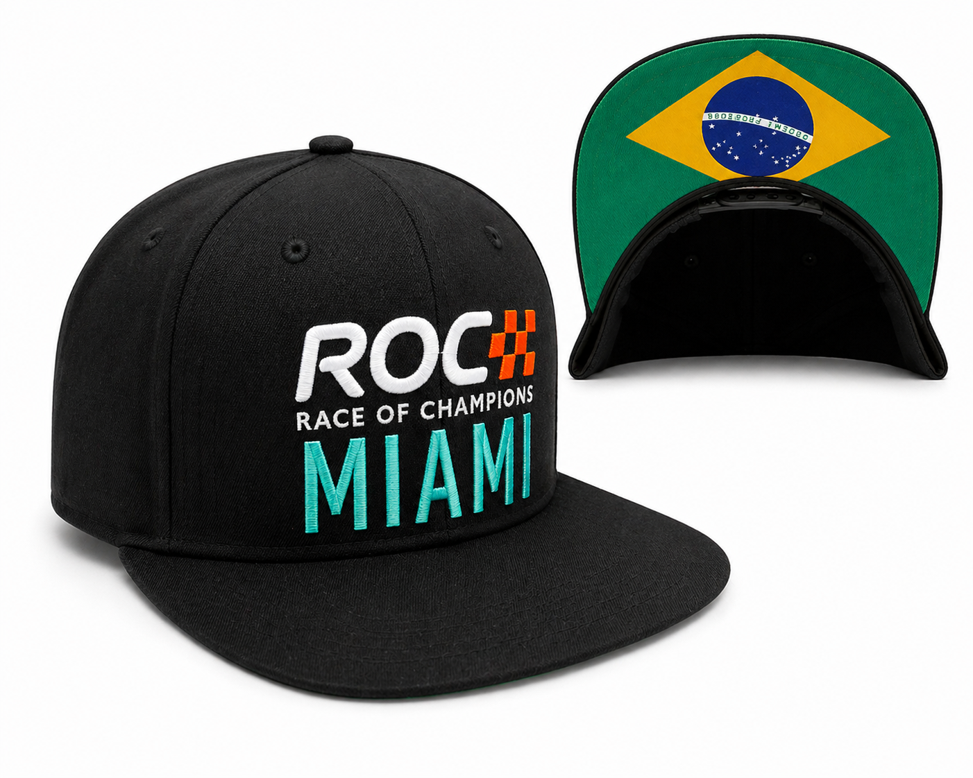 Roc Miami Flat Brim Brazil Cap Black