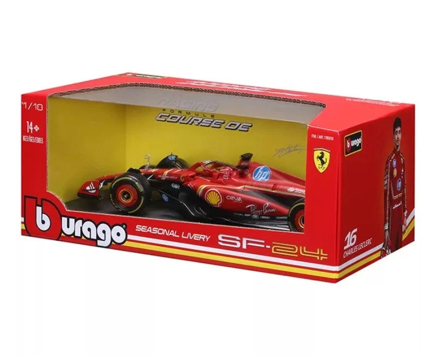 1:18 Scale Model | Ferrari 2024 Season Charles Leclerc With Driver Car