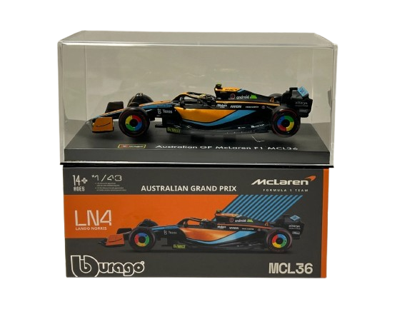 1:43 Scale Model | McLaren F1 Australian GP MCL36 #4 Lando Norris 2022 Signature Car