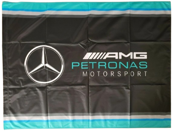 Mercedes-AMG Petronas Fanwear Black/Green Flag 90x120
