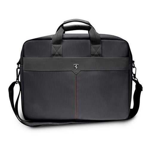 Off Track Computer Bag 15" Nylon Metal Logo Black