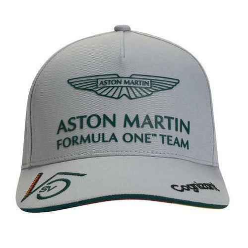 Aston Martin F1 Men's Driver Long Sleeve Cap 2021 White-RP Teamwear