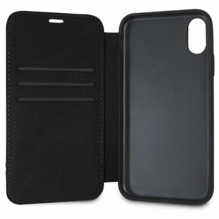 Mercedes iPhone XR Booktype Case - New Organic I Genuine Leather - Black