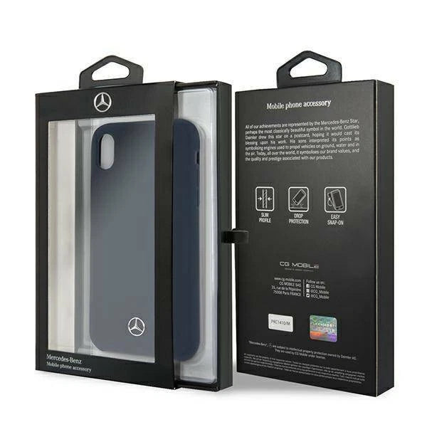 Mercedes iPhone XR Hard Case - Silicone - Navy