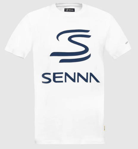 Ayrton Senna Men's Legacy Logo T-Shirt White 2025 - Fanwear