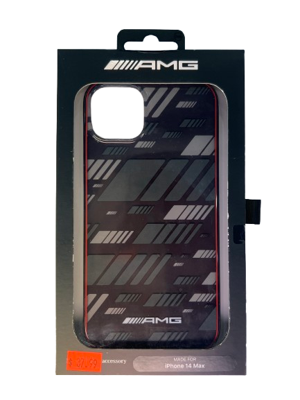 AMG iPhone 14 Max Hard Case - Transparent Double Layer Expressive Graphic I