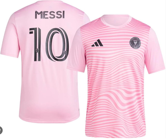 Adidas Men's Messi Miami T-Shirt Pink 2025
