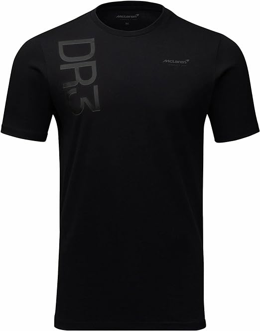 Mclaren Men's Daniel Ricciardo Core T-Shirt Black 2022-Fanwear