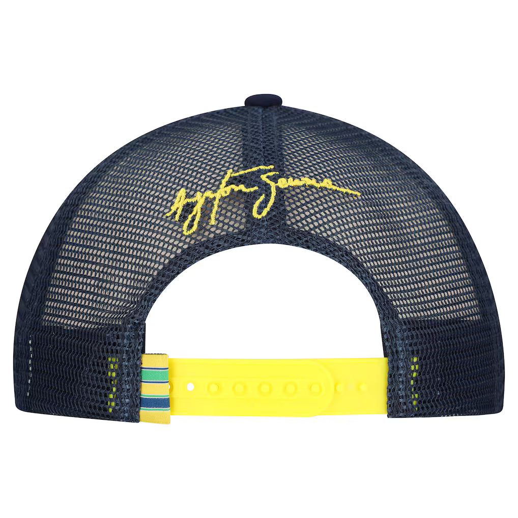 Ayrton Senna Men's Trucker Cap Navy 2025-Fanwear