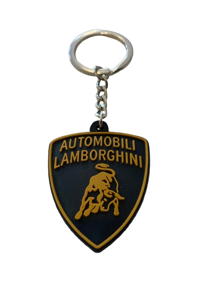 Lamborghini Crest Black Keyring