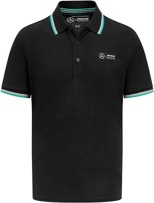 Mercedes-AMG Petronas Formula 1 Team Men's Classic Polo Black 2023-Fanwear