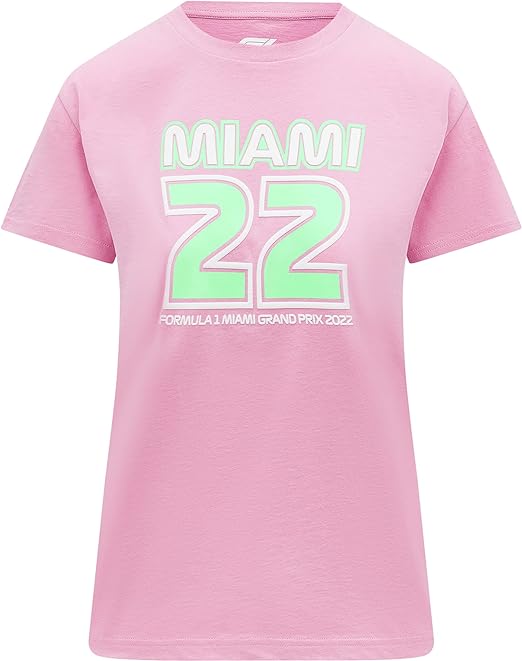 F1 Women's Pastel Miami T-Shirt Pink-Fanwear