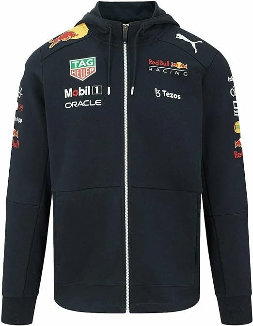 Red Bull Racing Men's Team Zip Hooded Sweat 2022-RP Teamwear
