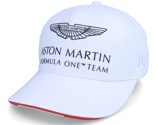 Aston Martin F1 Kids Driver Long Sleeve Cap 2021 White-RP Teamwear