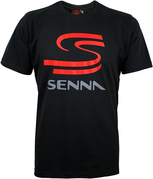 Ayrton Senna Men's T-Shirt Double S Black - Fanwear