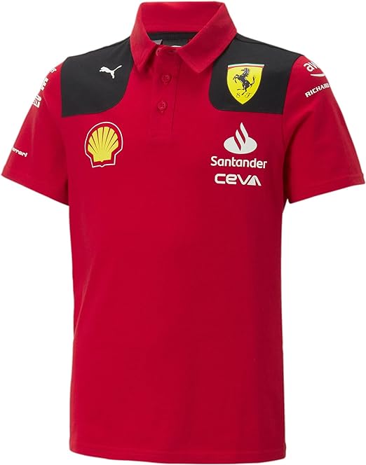 Scuderia Ferrari Kids Team Polo Red 2023 176-RP Teamwear