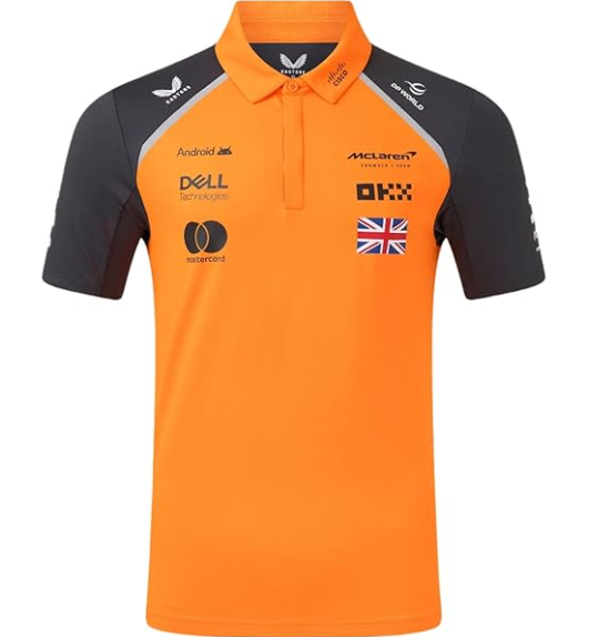 Mclaren Kids Polo Shirt Lando Norris Autumn Glory Phantom 2024-RP Teamwear