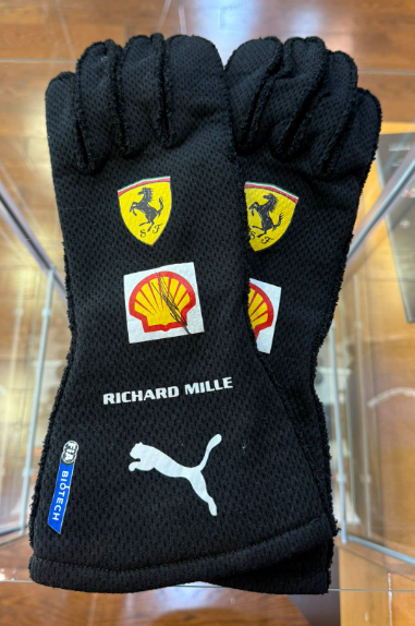 Scuderia Ferrari Charles Leclrec Signed Gloves