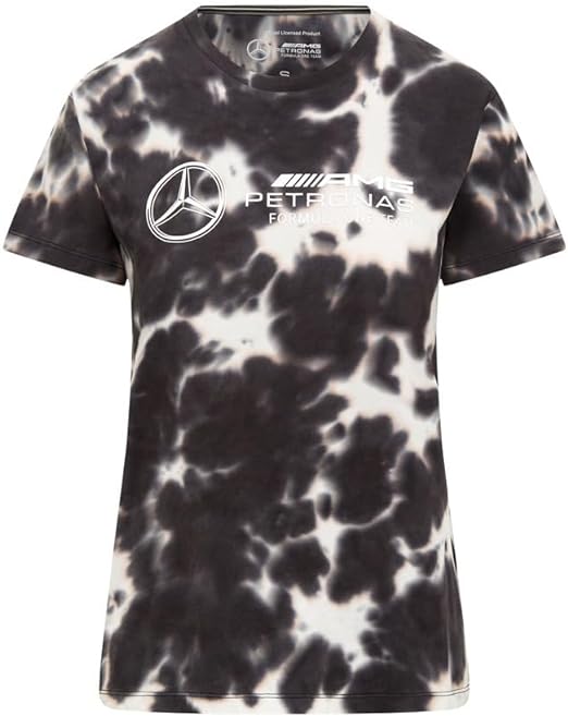 Mercedes-AMG Petronas Formula 1 Team Women's Tie Dye T-Shirt Grey 2023-Fanwear